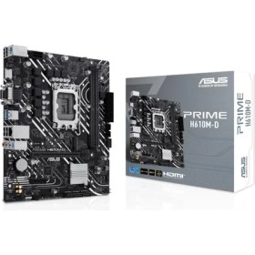 Resim Asus Prıme H610M-D Ddr5 5200MHZ(OC) 1xvga 1xhdmı 1xm.2 USB 3.2 Matx 1700P (12. / 13. ve 14. Nesil Işlemci Uyumlu) 