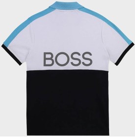 Resim Hugo Boss Çocuk Polo Yaka T Shirt 25l24/n68 Whıte Navy Lacivert - Beyaz Beyaz - Lacivert 