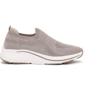 Resim Derimod Zero Kadın Bej Kalın Tabanlı Kumaş Sneaker 25SFE49536F 