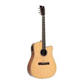 Resim Stagg Elektro Akustik Gitar SA45 DCE-LW 