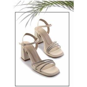 Resim Mat Bej Kadın Klasik Topuklu Ayakkabı K05215164738 Bej 