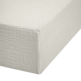 Resim Lastikli Müslin Bebek Çarşaf - Cotton Grey 