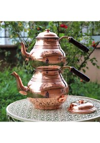Resim 4.3 Lt Battal Dövme Bakır Çaydanlık 