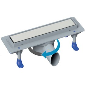 Resim LUVA DRAINS 60cm Seramik Uyumlu Plastik Gövdeli Duş Kanalı 