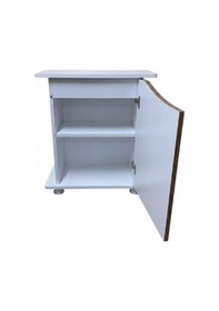 Resim Kanki Pet West Seri West6035-cvz1 Akvaryum Sehpası 60x35x69h Cm Beyaz-ceviz 