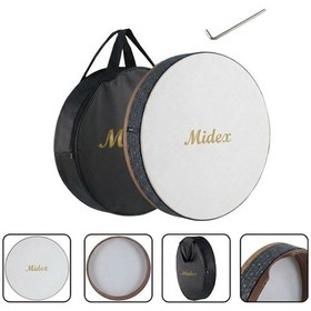 Resim Midex Br-810x 10'lu Bendir Def Toptan Paket Akort Ayarlı El Tutma Oyuklu Çantalı 