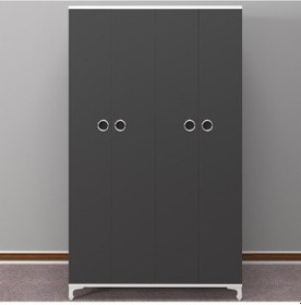 Resim Kenzlife gardırop 4 kapaklı kapılı defne 168*100*42 gri ayaklı ga 