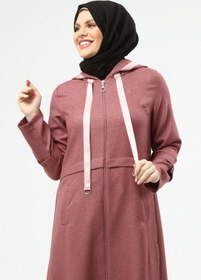 Resim Kapşonlu Kap Pembe | 90143 - 52 / Pembe 