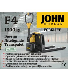 Resim F4 Transpalet 1500KG Lityum Akülü 