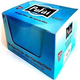 Resim Pufai Sigara Filtresi Ağızlık Slim Boy 5 Mm 6.mm 525 Adet 21 Turkuaz Kutu 