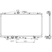 Resim Su Radyatoru Brazıng At 375X713x16 Mm Honda Accord 2.0 03> [19 