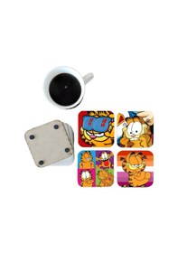 Resim Garfield Dekoratif Ahşap Bardak Altlığı Seti 0110 Çok Renkli 