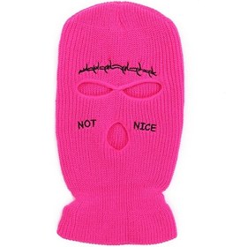 Resim Motosiklet Ve Açık Hava Sporları İçin 3 Delikli Balaklava Kayak Maskesi Koyu Pembe Diğer 