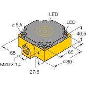 Resim Turck 15095 Nı40-cp80-vp4x2-s100 Endüktif Sensör Artan Sıcaklık Aralığı İle 