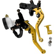 Resim Cnc Alüminyum Hidrolik Fren Merkezi Pompa 22mm 7/8" Ayarlanabilir Horn Gövde Kollü Klutch Seti Altın 