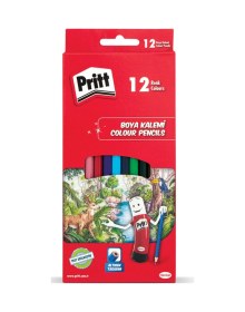Resim Boyama Seti 12 Li Sulu Boya+ 12 Li Kuru Boya+ 12 Li Keçeli Kalem Boya + Pritt Yapıştırıcı 