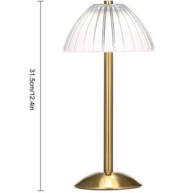 Resim Bronz Kablosuz Masa Lambası Usb Şarj Edilebilir Dokunmatik Diğer 