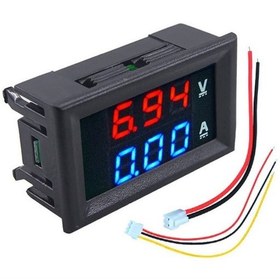Resim 0-100v 10a Voltmetre Ampermetre 