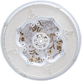 Resim Decogold Oval 120 120 Beyaz Altın Saray Tavan 