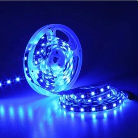 Resim 5metre Led Şerit 5050 Dc12v Mavi Renkli 60led/m Ip65 Işık Aydınlatma Lambası Hortum Kendinden Yapışkanlı Mavi 