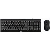 Resim Hp Km100 Kablolu Klavye Mouse Set İngilice Q Optik 