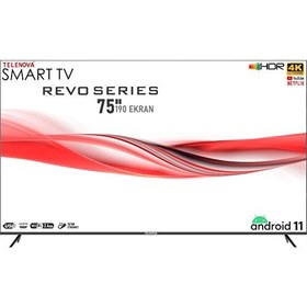 Resim Telenova 75S4K8001 75" 190 Ekran Uydu Alıcılı 4K Ultra HD Smart LED TV 