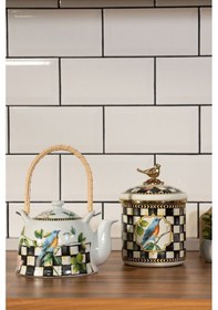 Resim Prdkvn-9381-2 Miss Betty 12 Cm Damalı Emaye Orta Boy Kavanoz 001 