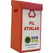 Resim Tuncel Teknik Geri Dönüşüm Kolisi 15 lt-Pil Atık 