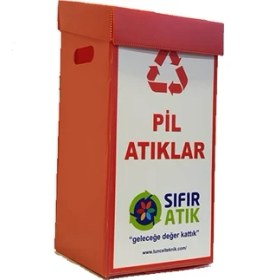Resim Tuncel Teknik Geri Dönüşüm Kolisi 15 lt-Pil Atık 