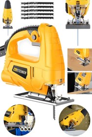 Resim STEİNER Alman 4000 W Sjs Metal Şanzuman 6 Kademe Devirli Bakır Sargili Dekupaj Testere Makinesi 