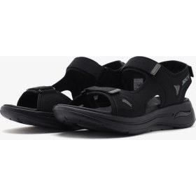 Resim Skechers Go Walk Arch Fit Sandal-Mission Ii Erkek Siyah Sandalet 229064 Blk 