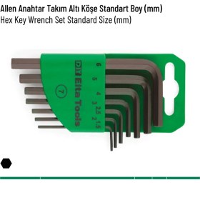 Resim Alyan (Allen) Anahtar Takımı Altı Köşe 7 Parça (1.5-2-2.5-3-4-5-6mm) 