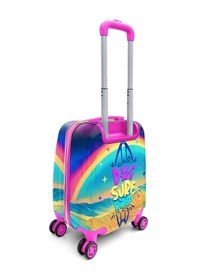 Resim Coral High Kids Sörfçü Köpek Desenli Çocuk Valizi 16778 Gökkuşağı 
