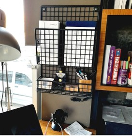 Resim GO DEKOR Çok Amaçlı Dekoratif X 3 Gözlü Duvar Dergilik Rafı 