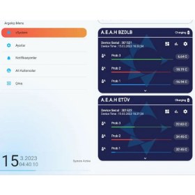 Resim Argekip 3 Problu Gprs Uyumlu Sıcaklık ve Nem Takip Cihazı 