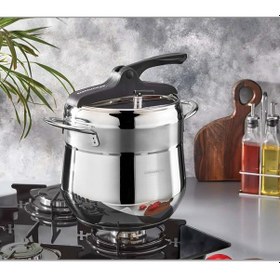 Resim Kahramanlar Tekli Düdüklü Tencere 5,0 Lt. Siyah 2131 Siyah 