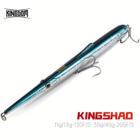 Resim KINGDOM KINGSHAD Kalem Yüzer Balıkçılık Yemi - 11/13g/130F-205F/S, 30g/40g-205F/S, Yüksek Kaliteli PVC, Bass, Walleye, Crappie ve Daha Fazlası İçin Gerçekçi Yüzme Eylemi, Balıkçılık Yemi, Bass Balıkçılığı, Gerçekçi Yem, Dayanıklı Yem 