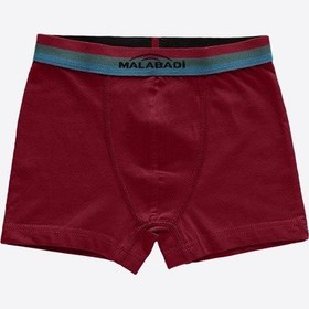 Resim Malabadi Erkek Çocuk Bordo 3 Lü Paket Pamuk Elastan Boxer 208 