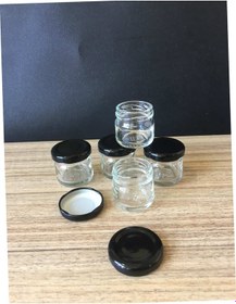 Resim 29 Cc Cam Kavanoz - 110 Adet 1 Koli - Siyah Kapak 