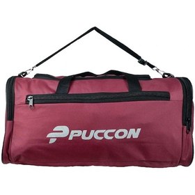 Resim Puccon Kadın Erkek Bordo Tatil Seyahat Spor Çantası - El ve Omuz 