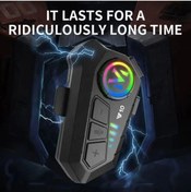 Resim PİNK İTHALAT Kask Kulaklık Intercom Rgb Işıklı Motosiklet Y10 Otomotik Cevaplama 