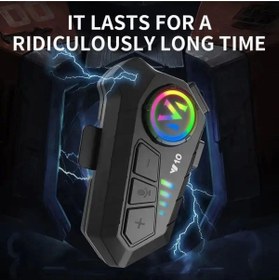 Resim PİNK İTHALAT Kask Kulaklık Intercom Rgb Işıklı Motosiklet Y10 Otomotik Cevaplama 