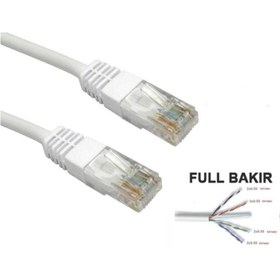 Resim DERİNSHOP Cat6 Kablo 10 Metre Data/internet/modem/ethernet Kablosu 