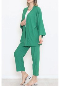 Resim Kimono Takım Yeşil - 12176.1254. Çok Renkli 