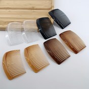 Resim 2 adet 8.5cm Fransız Twist Saç Tarağı Kadınlar İçin - Şık, Kokusuz Plastik Saç Aksesuarı Tüm Saç Tipleri İçin, 23 Diş 