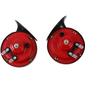 Resim Neevoyu 24v Araba Motosiklet Çift Tonal Sünger Klarnet, Su Geçirmez Yüksek Sesli 110db Her Bir, Yol Güvenliği İçin Elektrikli Klarnet Çifti 