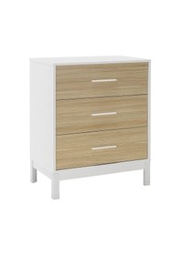 Resim London 3 Çekmeceli Şifonyer-meşe-beyaz 73x88x45 Cm Gxyxd 