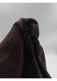 Resim Lüks Müslin Kumaş Acı Kahverengi 