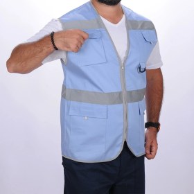 Resim Formteks İşçi Çok Cepli Reflektörlü Alet Yeleği Mavi 