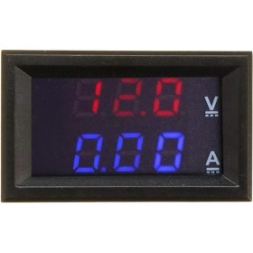 Resim Normadia 0.28 Inç 100V 10A Çift LED Ekranlı Voltmetre ve Ampermetre Modülü 
